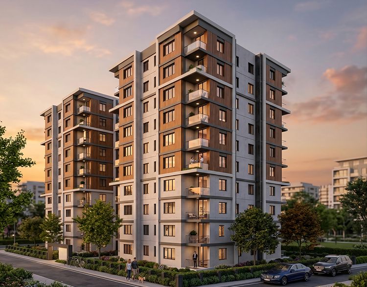 ED - Denizciler Sitesi - Render - Cephe 1